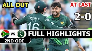 PAKISTAN VS SOUTH AFRICA  FULL HIGHLIGHTS  2ND ODI MATCH 2024  PAK VS SA [upl. by Terag]