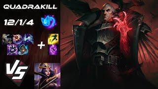 MID Swain vs LeBlanc QUADRAKILL  NA Challenger Patch 1422 [upl. by Burg985]