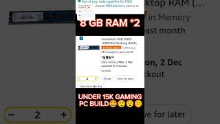 Under 15k pc build pcbuild pcgaming under15k viralshort trendingshorts trending [upl. by Waterman288]