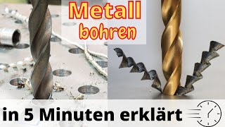 Richtig bohren in Metall  in 5 Minuten erklärt [upl. by Anoerb144]