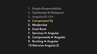 EP 61  AngularJS Migration  Step 4  Componentify  Directives To Components [upl. by Embry]