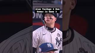 Alex Verdugo 2 Run Homer in Game 3 yankees worldseries mlb mlbworldseries dodgers shortsfeed [upl. by Clair]