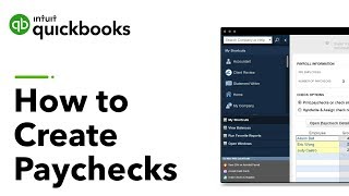 How to Create Paychecks with QuickBooks Desktop [upl. by Atinad151]