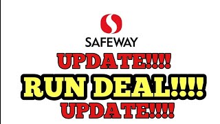 RUN DEAL UPDATE AT SAFEWAYACME [upl. by Anaehs654]