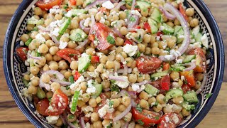 Healthy Chickpea Salad Recipe [upl. by Thais687]