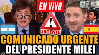 🔴¡URGENTE ANUNCIO DE MILEI MARRA EN VIVO CON JONY VIALE  FRAN FIJAP [upl. by Ledda]