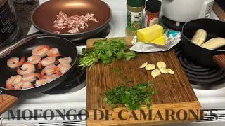 Cómo hacer mofongo de camarones [upl. by Aranahs]