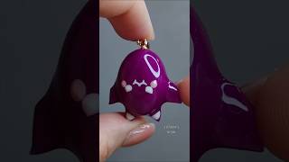 Glow in the dark Bat pendant diy uvresinjewelry uvresincraft halloween [upl. by Arin]