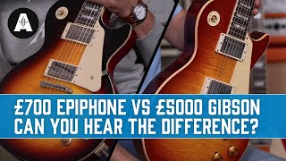 Battle of the 59 Les Pauls  Epiphone 1959 Standard vs Gibson Custom Shop [upl. by Det]