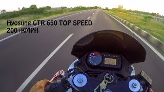 🔥Hyosung Gtr650 Topspeed in India 200KMPH🔥🔥 [upl. by Ainej384]