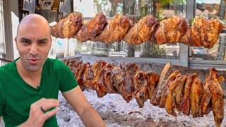 Greek street food in Athens Greece  INSANE ROASTED MEAT  Greek street food tour in Athens Greece [upl. by Narak]