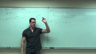 Calculus 1 Lecture 41 An Introduction to the Indefinite Integral [upl. by Barbara]