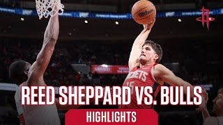 Reed Sheppard Career High 12 points Highlights vs Chicago Bulls [upl. by Ahsiel]