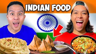 Trying Authentic INDIAN FOOD For The First Time [upl. by Ericksen289]