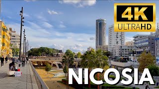 Walking Tour  Nicosia Λευκωσία 🇨🇾【4K】Experience Cyprus [upl. by Losse]