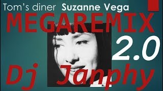 SUZAN VEGA  Toms diner  2017 megaremix 20 Dj Janphy [upl. by Zuliram]