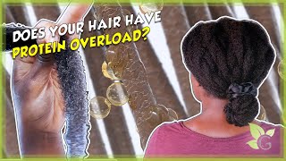 How to tell if your hair has PROTEIN OVERLOAD [upl. by Sew]