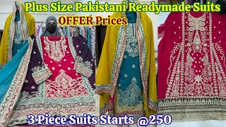 OFFER PRICE Plus Size Pakistani 3 Piece Suits Partywear Suits Rajwadi Dress Materials Cord Sets [upl. by Voltz]