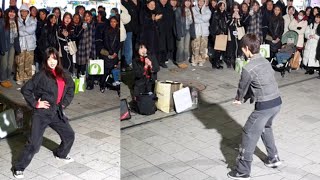 STREET ARTIST YU KAGAWA amp HYOJIN HAPPY BIRTHDAY HONGDAE BUSKING 240127 [upl. by Lewin145]