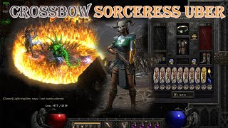 Diablo II Resurrected  Crossbow Sorceress Build Uber Tristram [upl. by Mckee386]