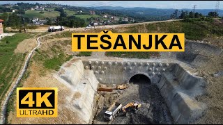 🇧🇦 Koridor 5C kroz TešanjTunel Hrastik Dionica Putnikovo BrdoMedakovoRadovi TešanjkaNovo Selo [upl. by Nagiem522]