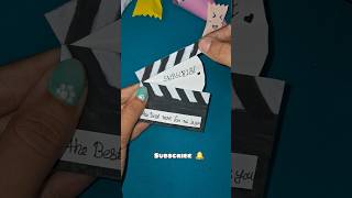 diy clapper board🎬diy papercraft cardboard 5minitescraft trendingshorts diyprojects [upl. by Burnaby114]