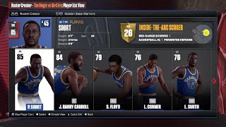 NBA 2K24 Golden State Warriors 198384 classic team PS5 Magic vs Bird Roster [upl. by Zackariah631]