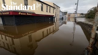 Northern Ireland hit by flooding as parts of Newry are under water [upl. by Smail]