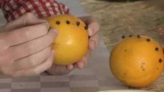 Holiday TV  Episode 6  Make Oranges with cloves for Christmas decorations [upl. by Baldridge]