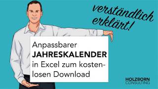 Excel Jahreskalender 2019 und weitere Jahre inkl Ferien Feiertagen und Geburtstagen zum Download [upl. by Dame991]