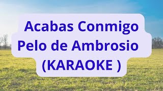 Acabas Conmigo  Pata Amarilla  KARAOKE [upl. by Yentroc440]