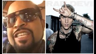 Ice Cube Reacts To Machine Gun Kelly Rap Devil Eminem Diss [upl. by Maurene]