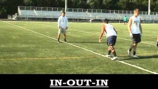 Wide Receiver Press Release Drills 2011 [upl. by Euseibbob85]