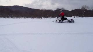 2012 skidoo FREERIDE 146 360turn [upl. by Aila984]