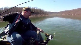 Trout Fishing Canoe Lake Canoe Creek State Park in PA [upl. by Acinet]