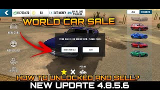 How to unlocked and sell car in World Car Sale in Car Parking Multiplayer New Update [upl. by Bernadene958]