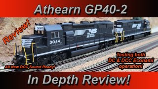 NEW Athearn GP402 In depth review with tips DC and DCC Sound sample [upl. by Landes682]