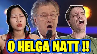 UNBELIEVABLE Tommy Körberg  O Helga Natt O Holy Night  Max amp Sujy React [upl. by Anawal]