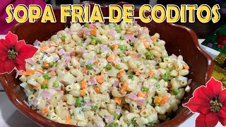 SOPA FRIA DE CODITOS CON VERDURAS [upl. by Behm]