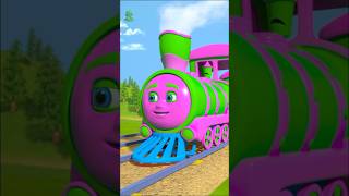 Wheels on the Train shorts nurseryrhymes babysongs littletreehouse youtubekids traincartoon [upl. by Enowtna]