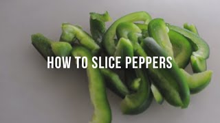 How to Slice Peppers  cooksmarts [upl. by Fleece]