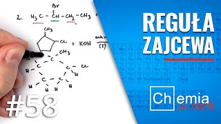 Reguła ZAJCEWA  Jak ustalić wzór głównego produktu reakcji eliminacji  Zadanie Dnia 58 [upl. by Ardnaeed]