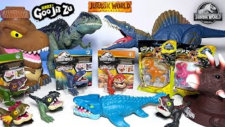 NEW 2023 Jurassic World Goo Jit Zu Minis amp Wild PopUps Dinosaurs Giganotosaurus Spinosaurus [upl. by Atelokin62]