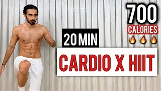 BURN 700 CALORIES with this 20 Min Cardio HIIT  ALL STANDING No Equipment No Repeats [upl. by Trisa]