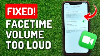 How to Fix Facetime Volume Too Loud on iPhone amp Ipad [upl. by Ariana]