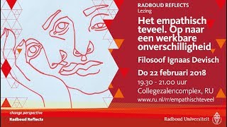 Het empathisch teveel Op naar een werkbare onverschilligheid  Lezing door filosoof Ignaas Devisch [upl. by Deyas417]