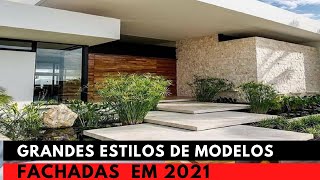 100 Grande Estilos de Fachadas de Casas Modernas Para 2021 [upl. by Eniluqaj]