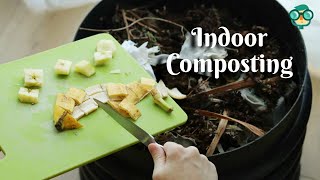 How to Compost Indoors How to Make Compost at Home How to Compost Inside Apartment [upl. by Norabel]