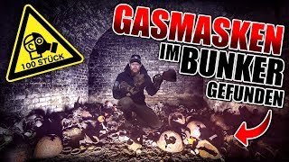 100 GASMASKEN im BUNKER auf MILITÄR LOST PLACE gefunden  Fritz Meinecke [upl. by Mines]