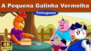 A Pequena Galinha Vermelha  The Little Red Hen in Portuguese  Portuguese Fairy Tales [upl. by Shirline]